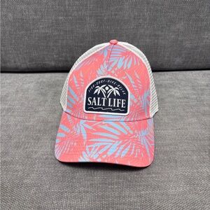 Salt Life Tropical Pink and Blue Kids Hat